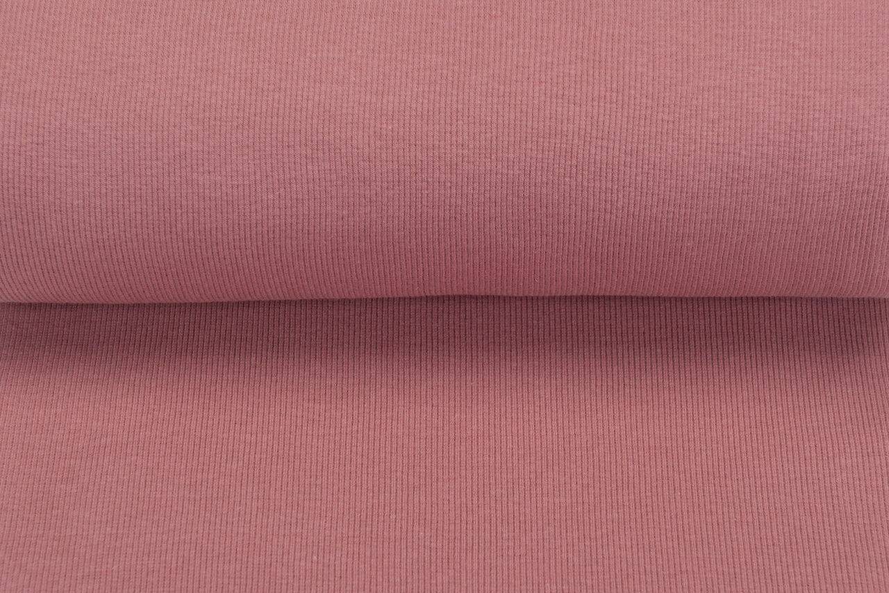 Boordstof Rip pastel oud roze