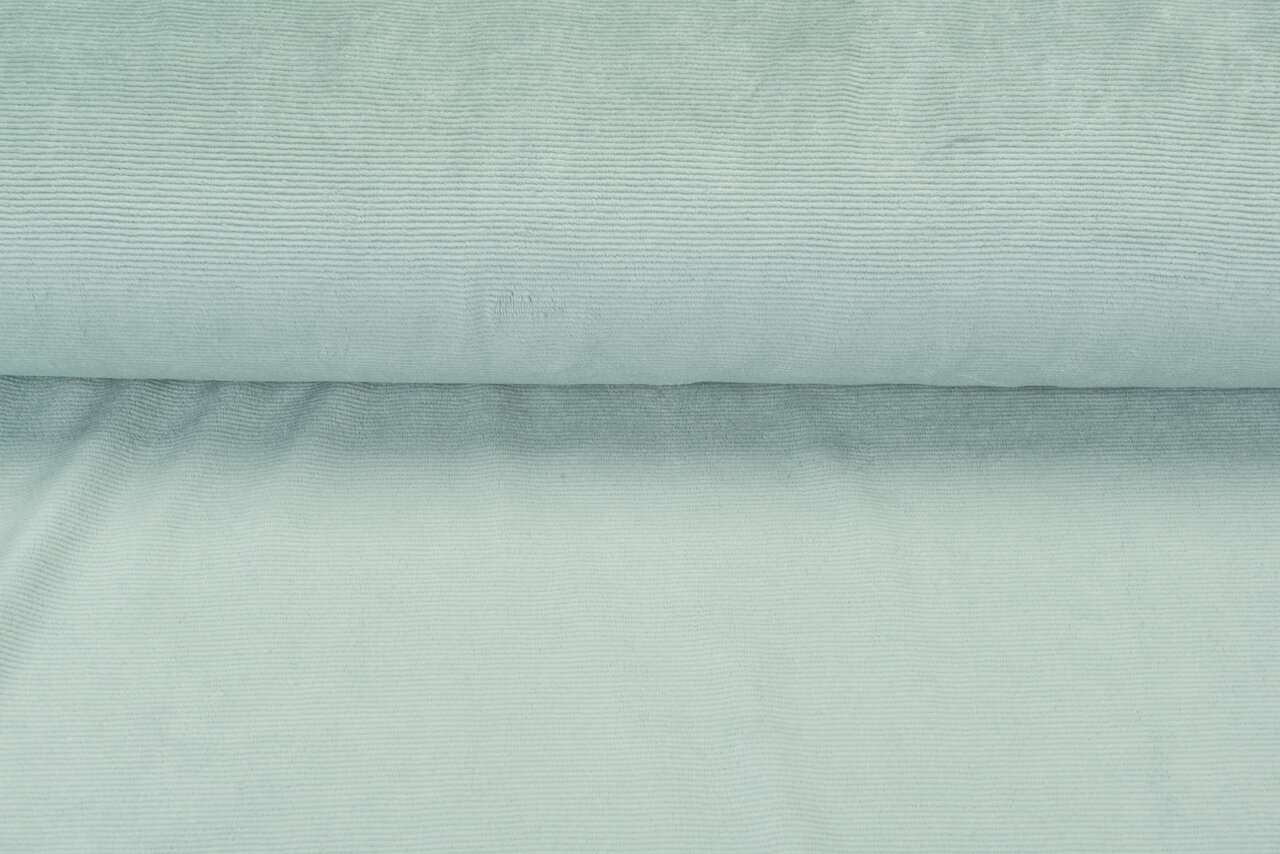Feincord Jersey pastell mint