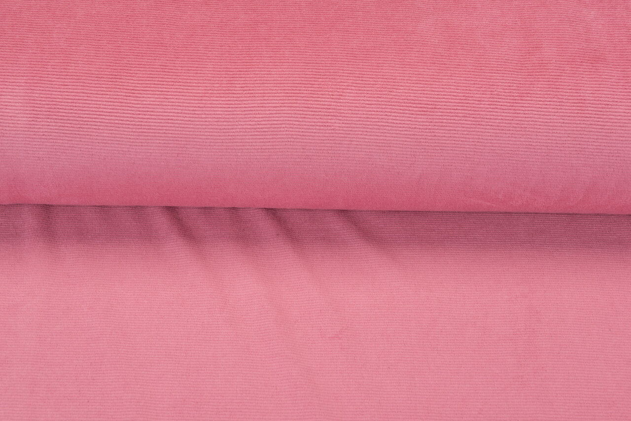 Feincord Jersey pastell rosa