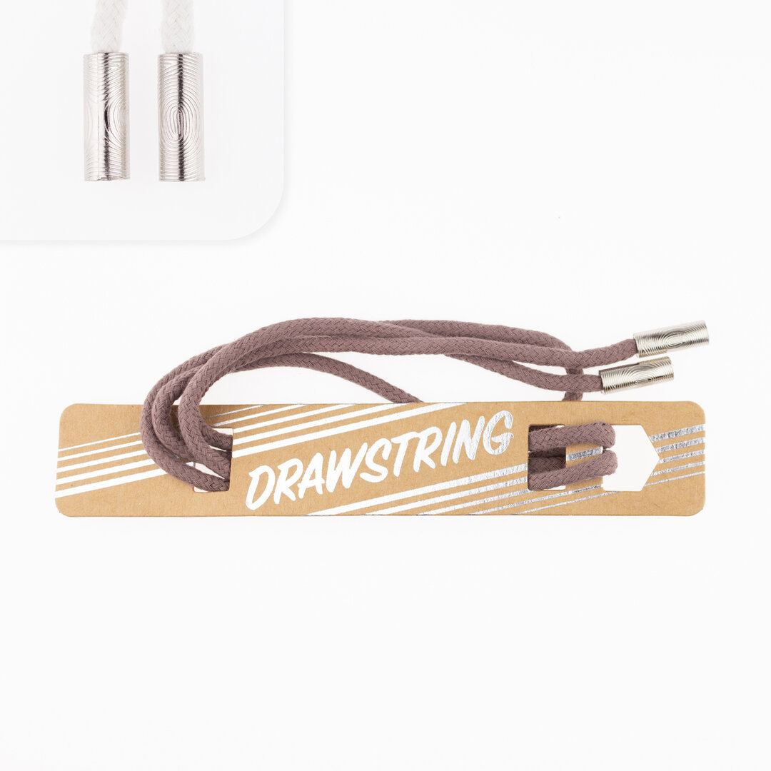 Hoodiekordel mit endst&uuml;cken dunkel taupe