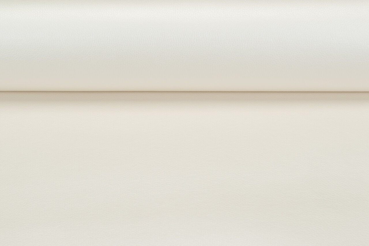 Lederimitat metallic ecru