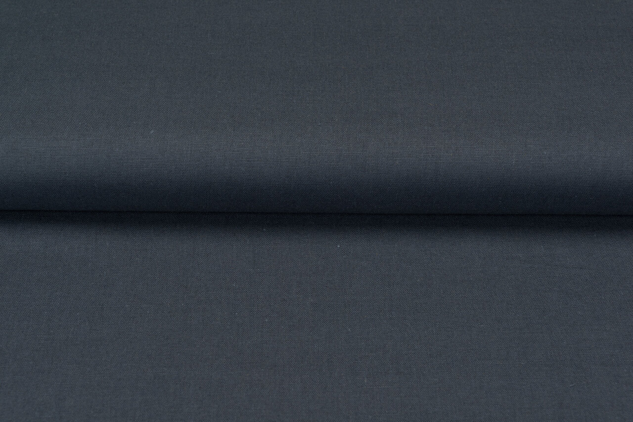 Viskose Leinen blau-grau