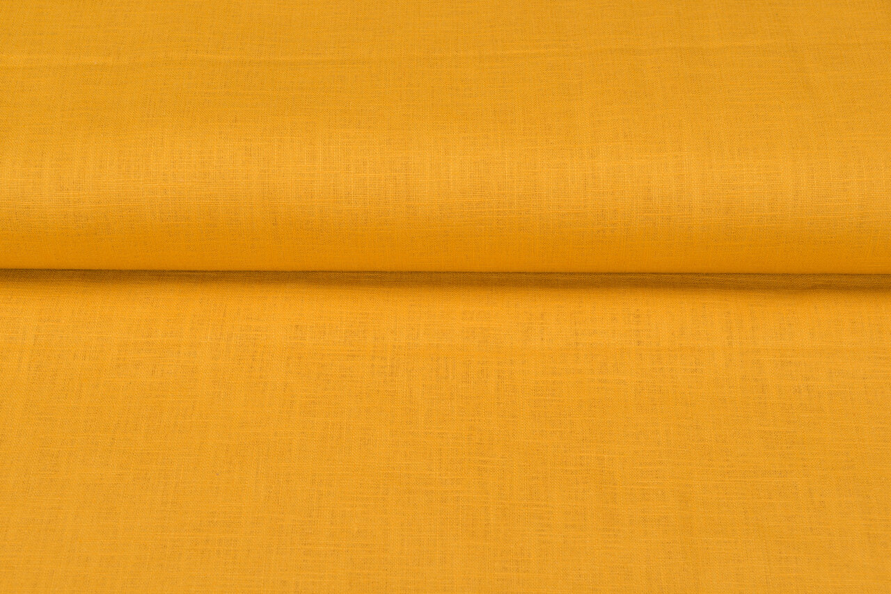 Linnen okergeel 1