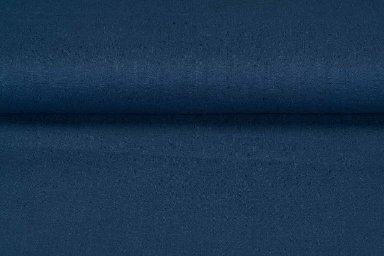 Linnen donker metaalblauw