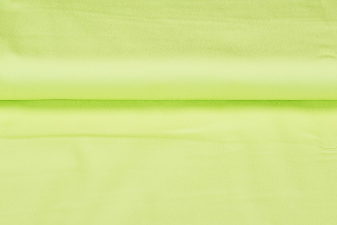 Katoenen Stretch limegroen