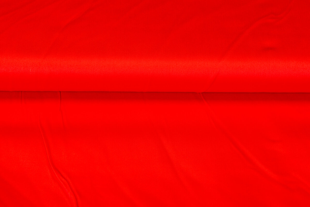 Katoenen Stretch rood-oranje
