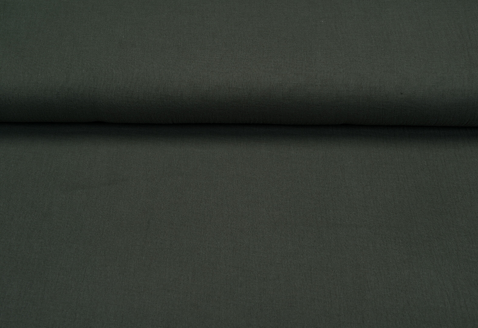 Baumwoll Musselin uni dunkelgr&uuml;n