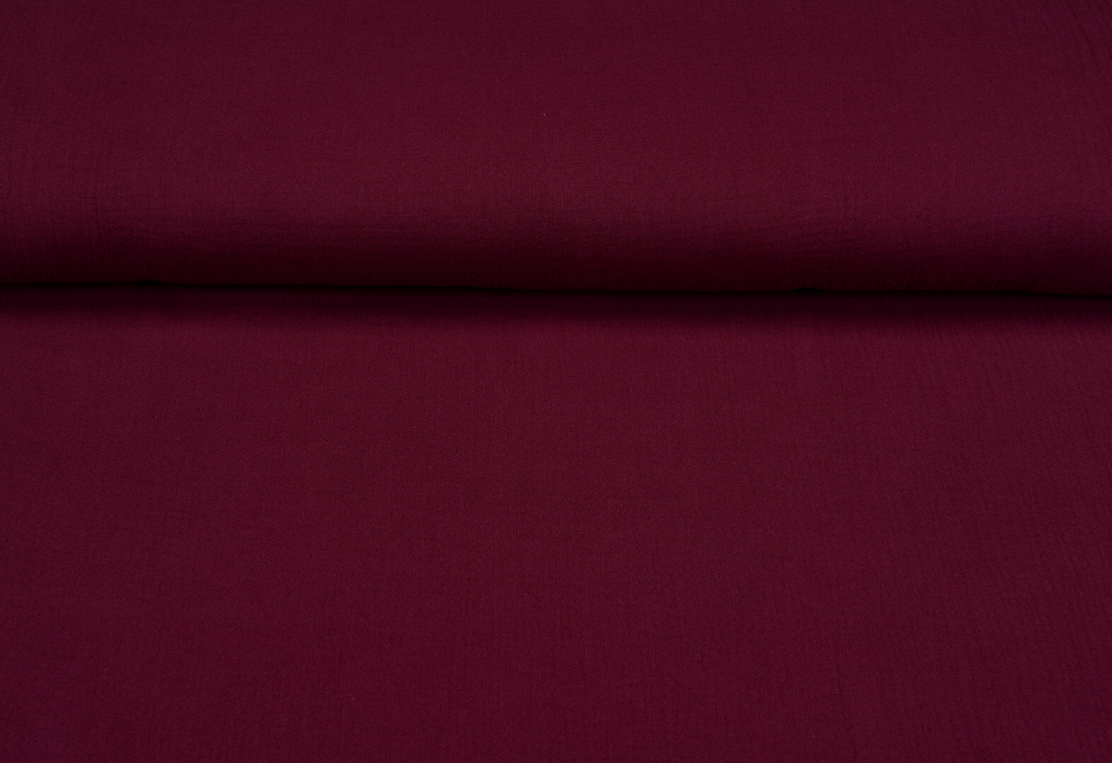 Katoenen mousseline uni bordeaux