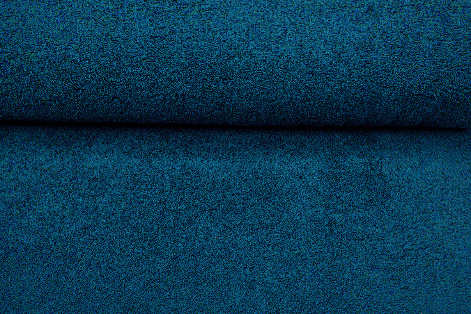 Frottee stoff petrol