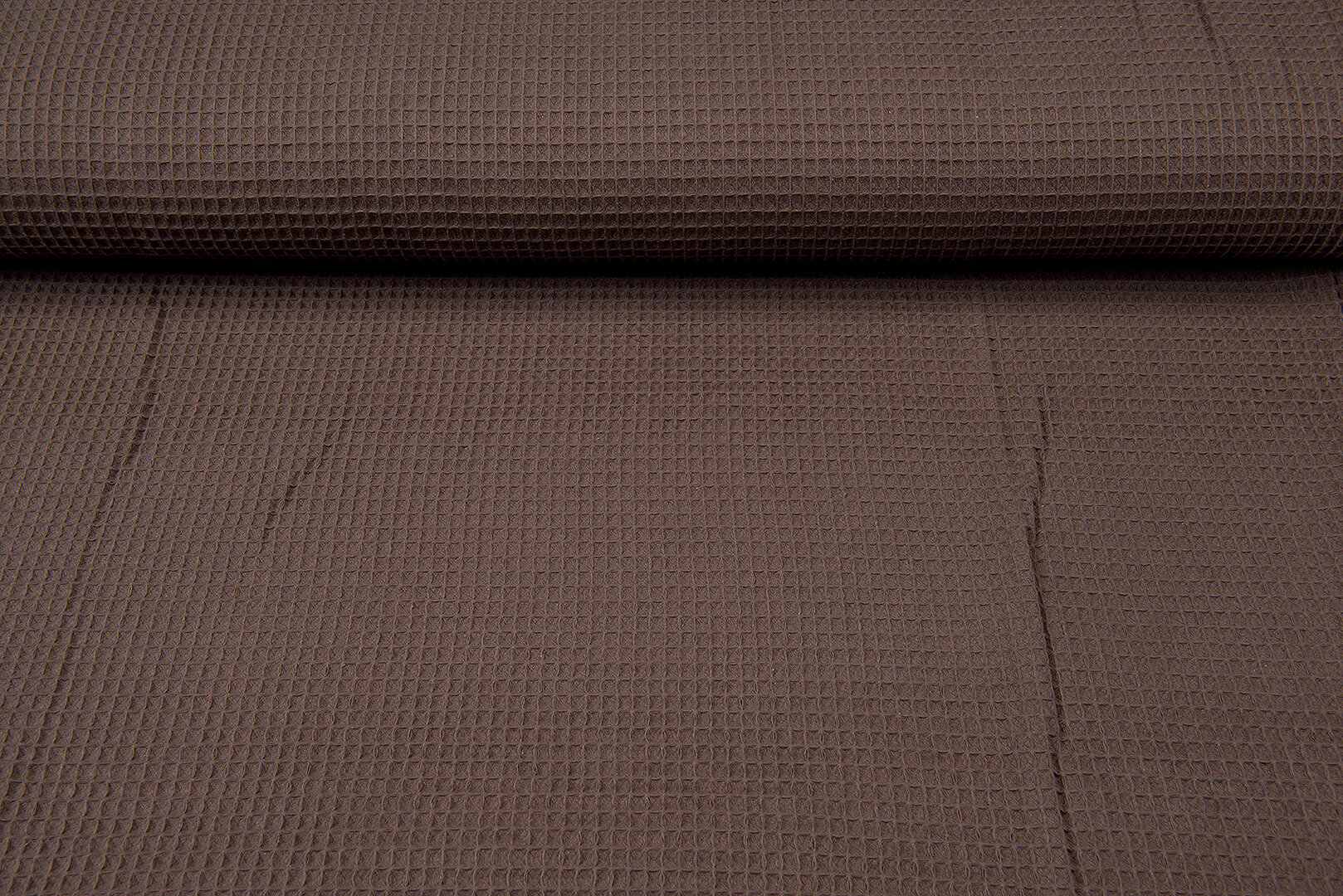 Wafeldoek fijn bruin