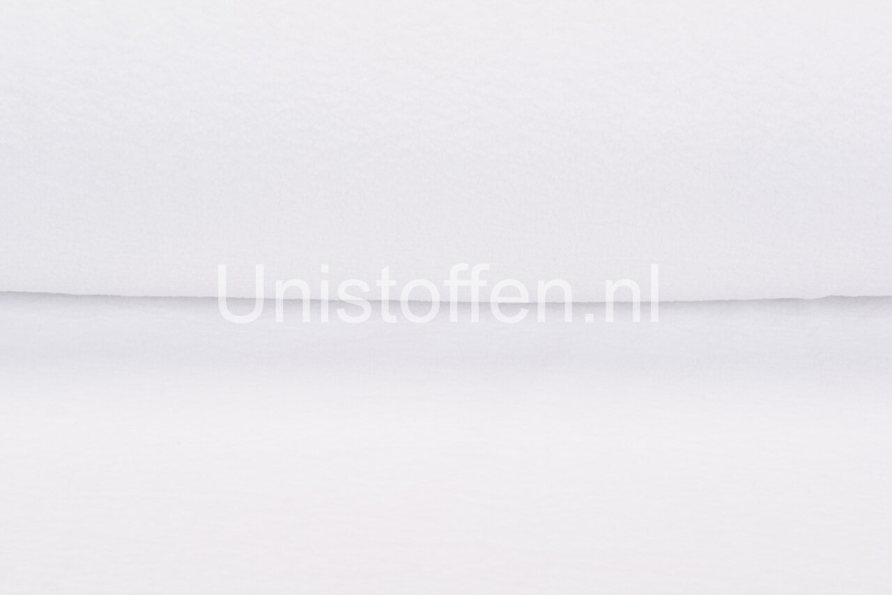 Katoenen Fleece wit