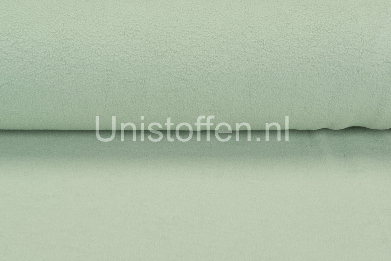 Katoenen Fleece lichtgroen