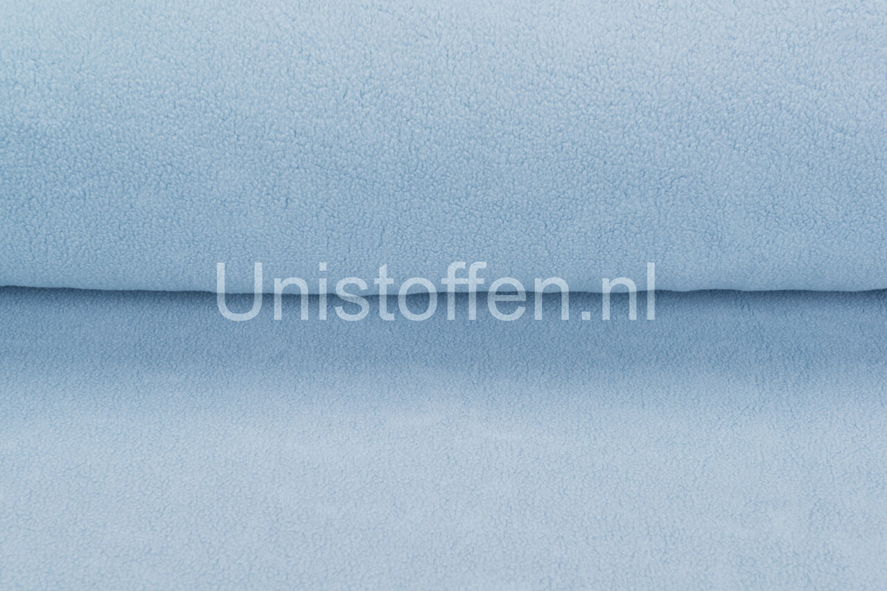 Baumwolle Fleece hellblau