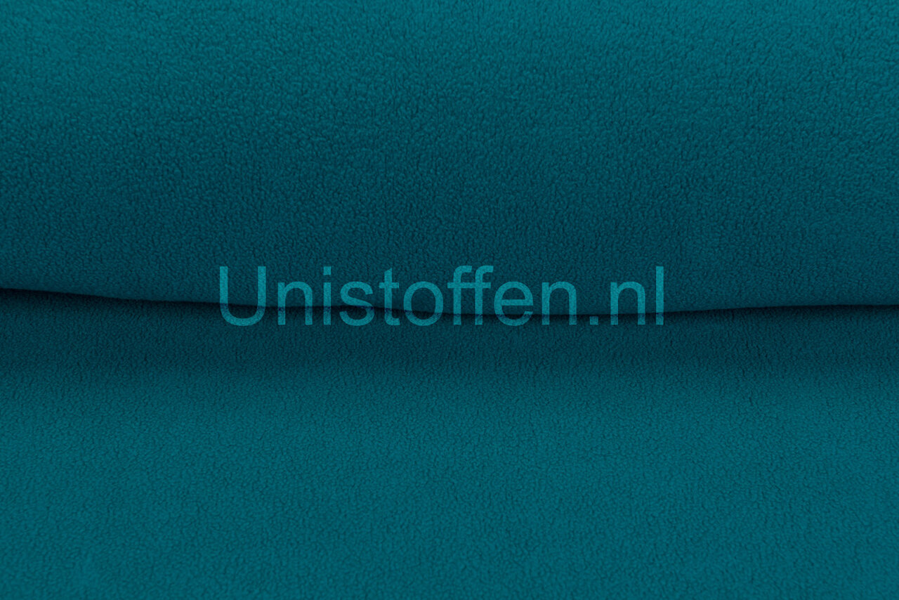 Baumwolle Fleece hell petrol