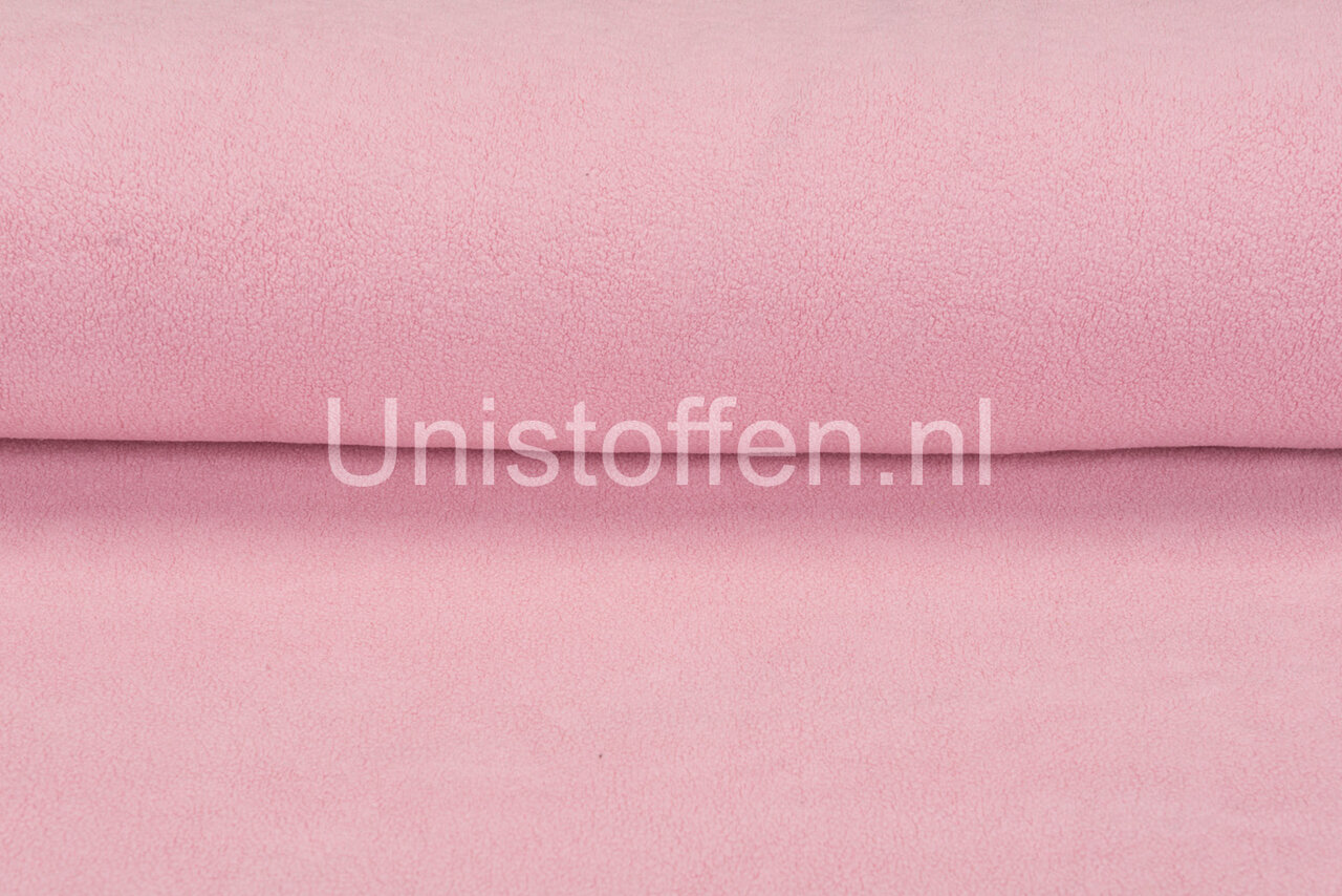 Katoenen Fleece roze