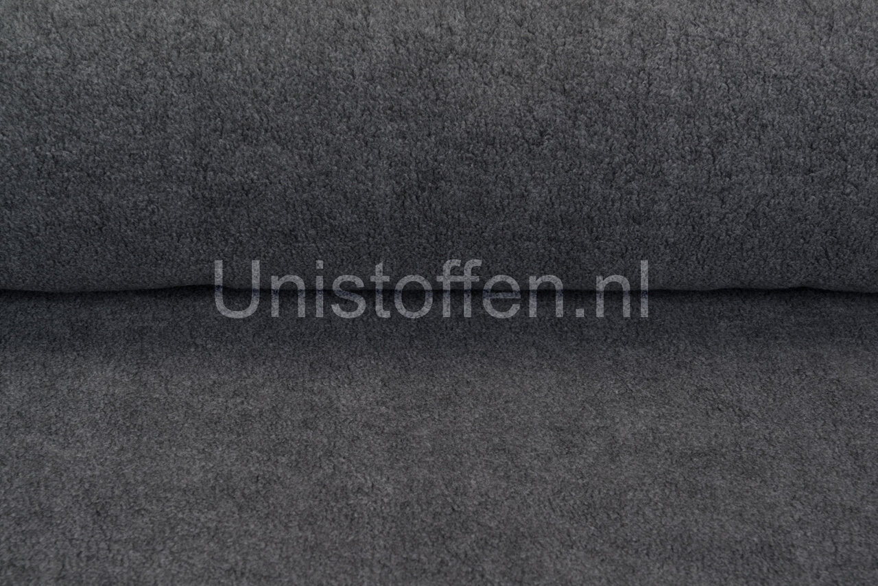 Katoenen Fleece donkergrijs