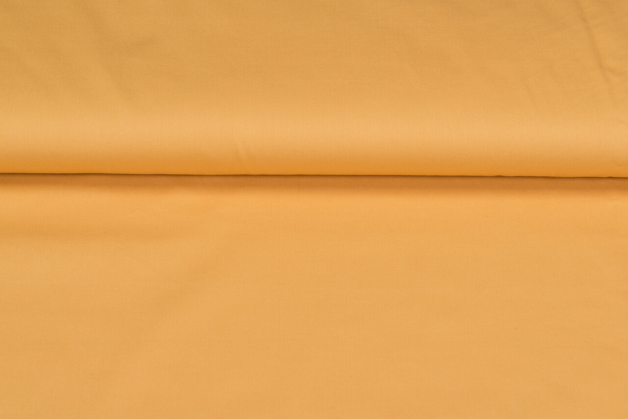 Katoen Poplin uni pastel geel