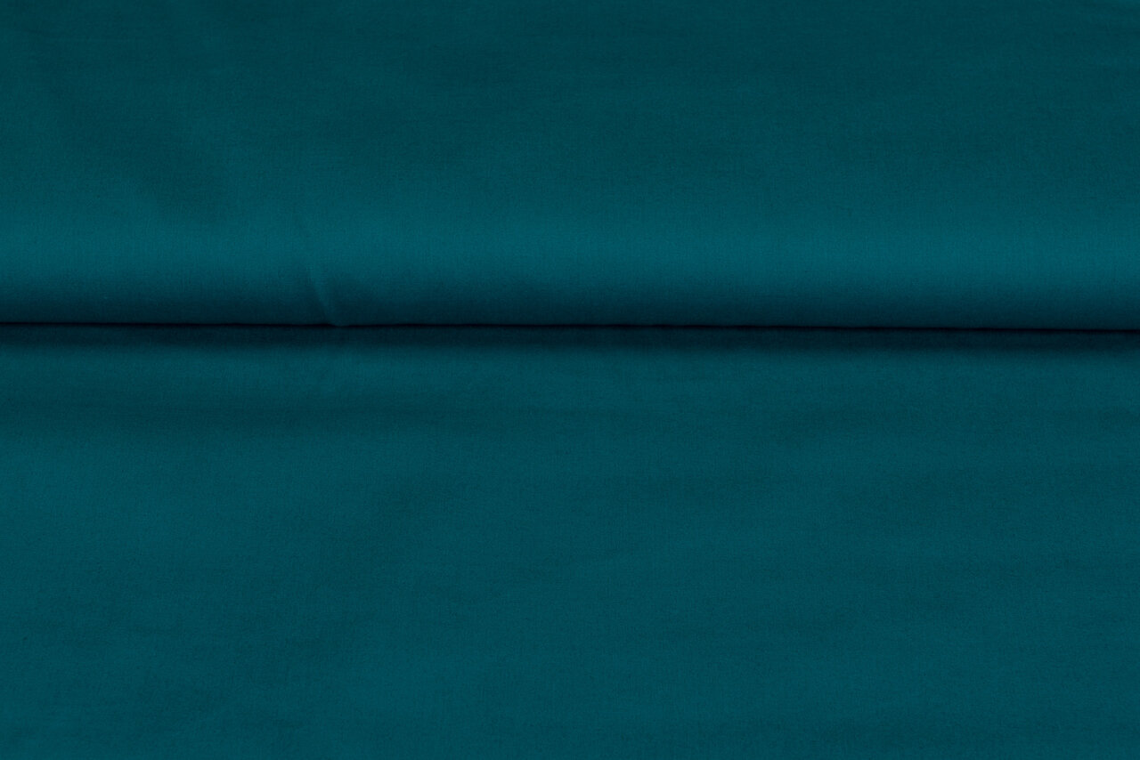 Katoen Poplin uni petrol