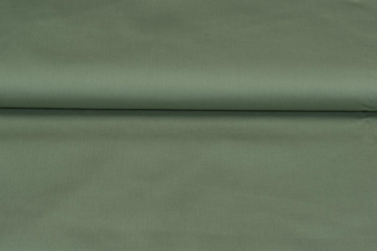 Baumwolle Popeline uni alt gr&uuml;n