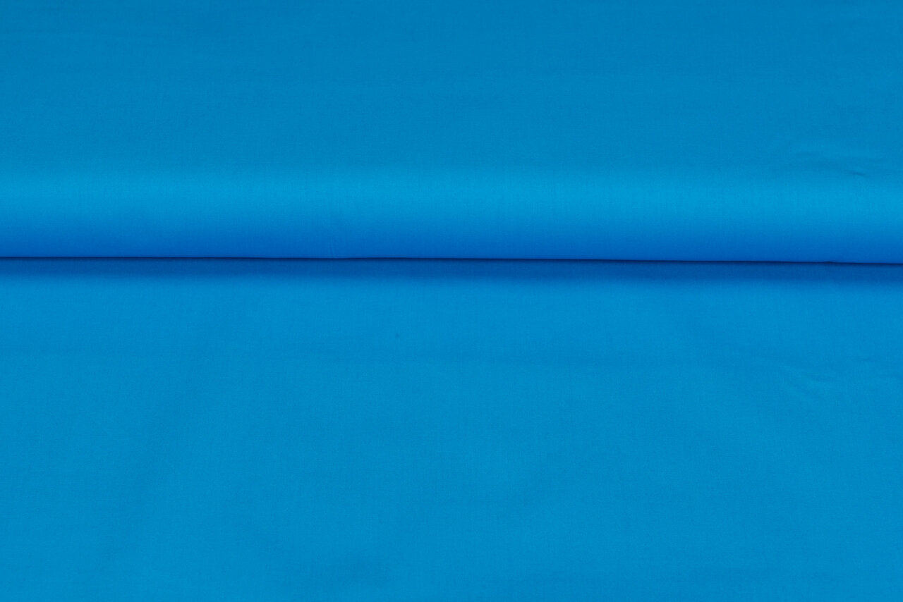 Baumwolle Popeline uni aqua