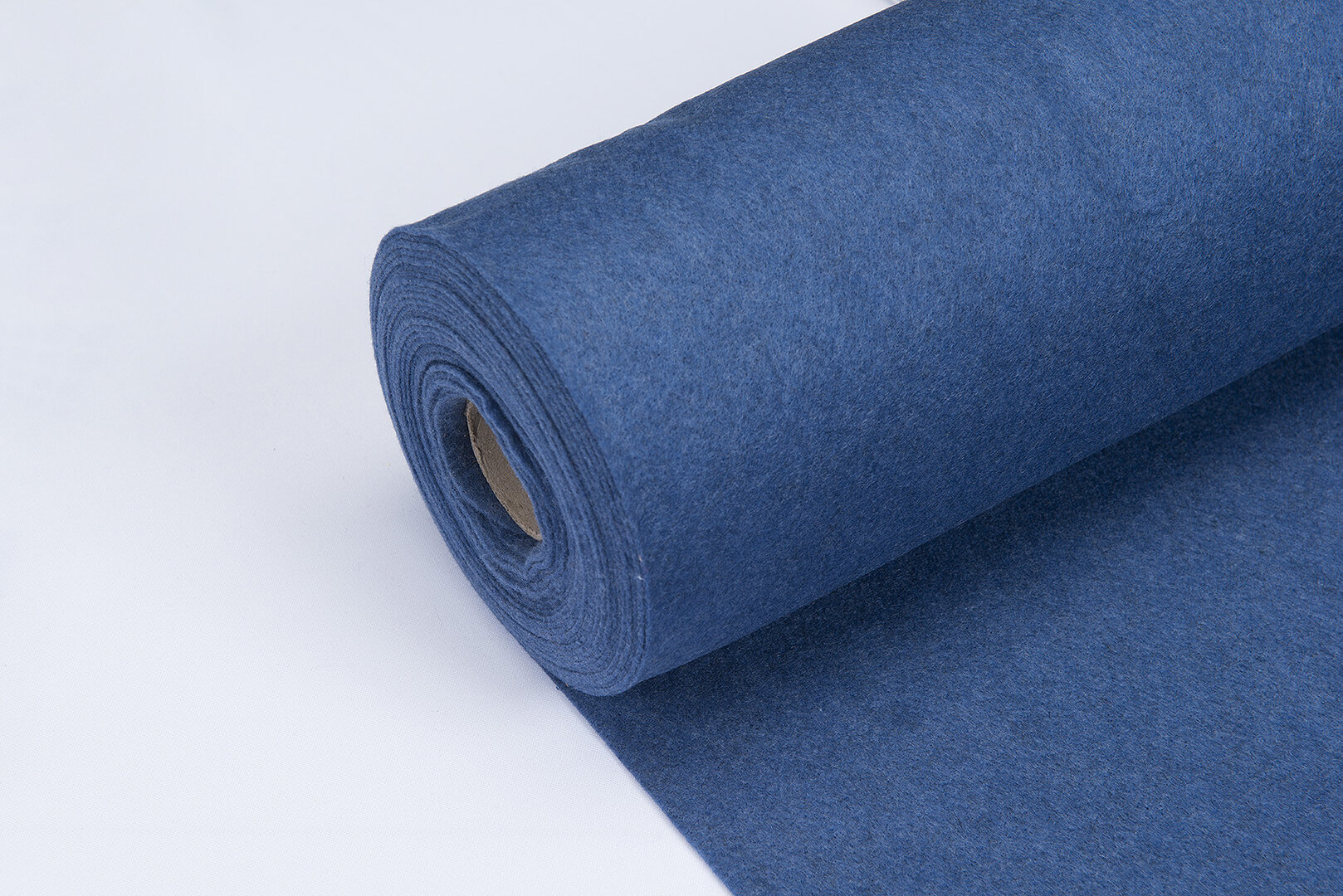 Filz 2mm blau meliert