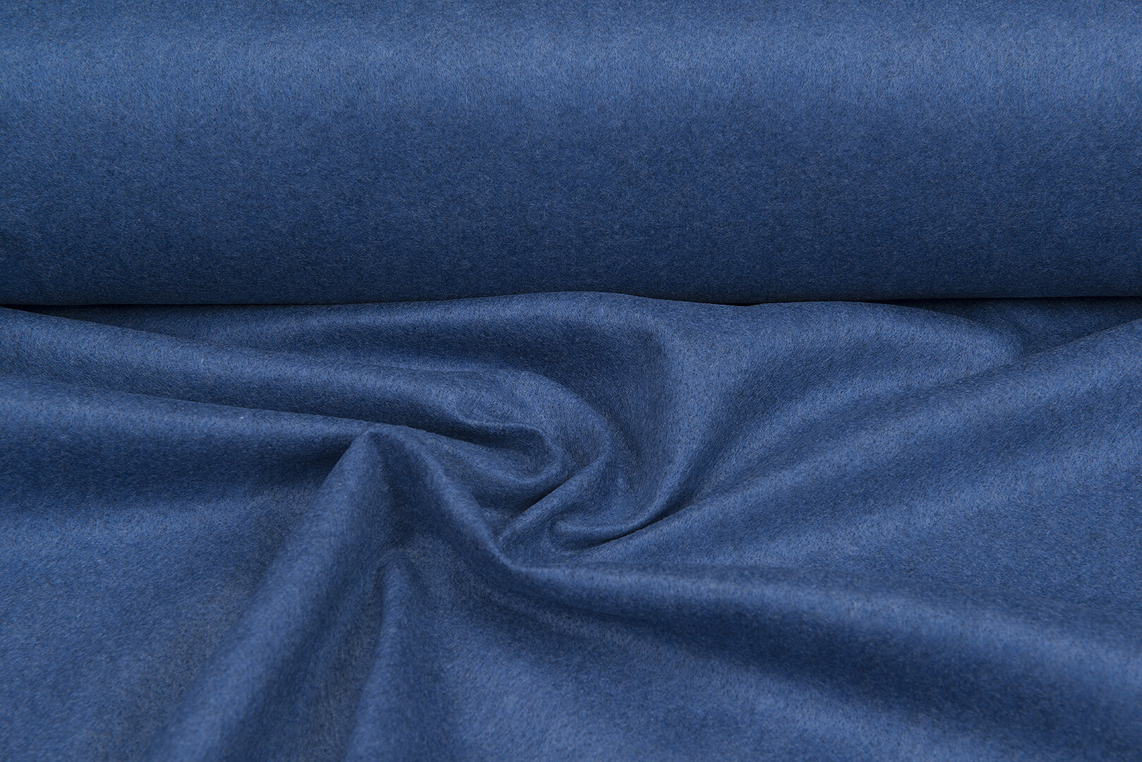 Filz 2mm blau meliert