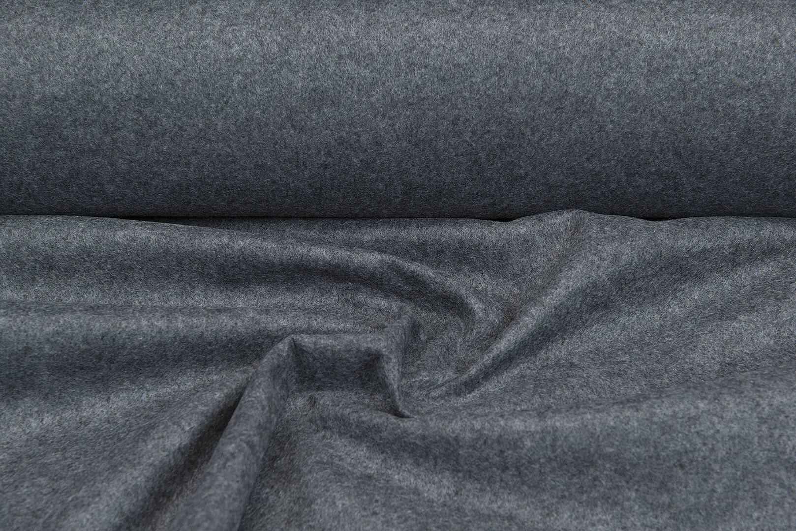 Filz 2mm dunkelgrau meliert
