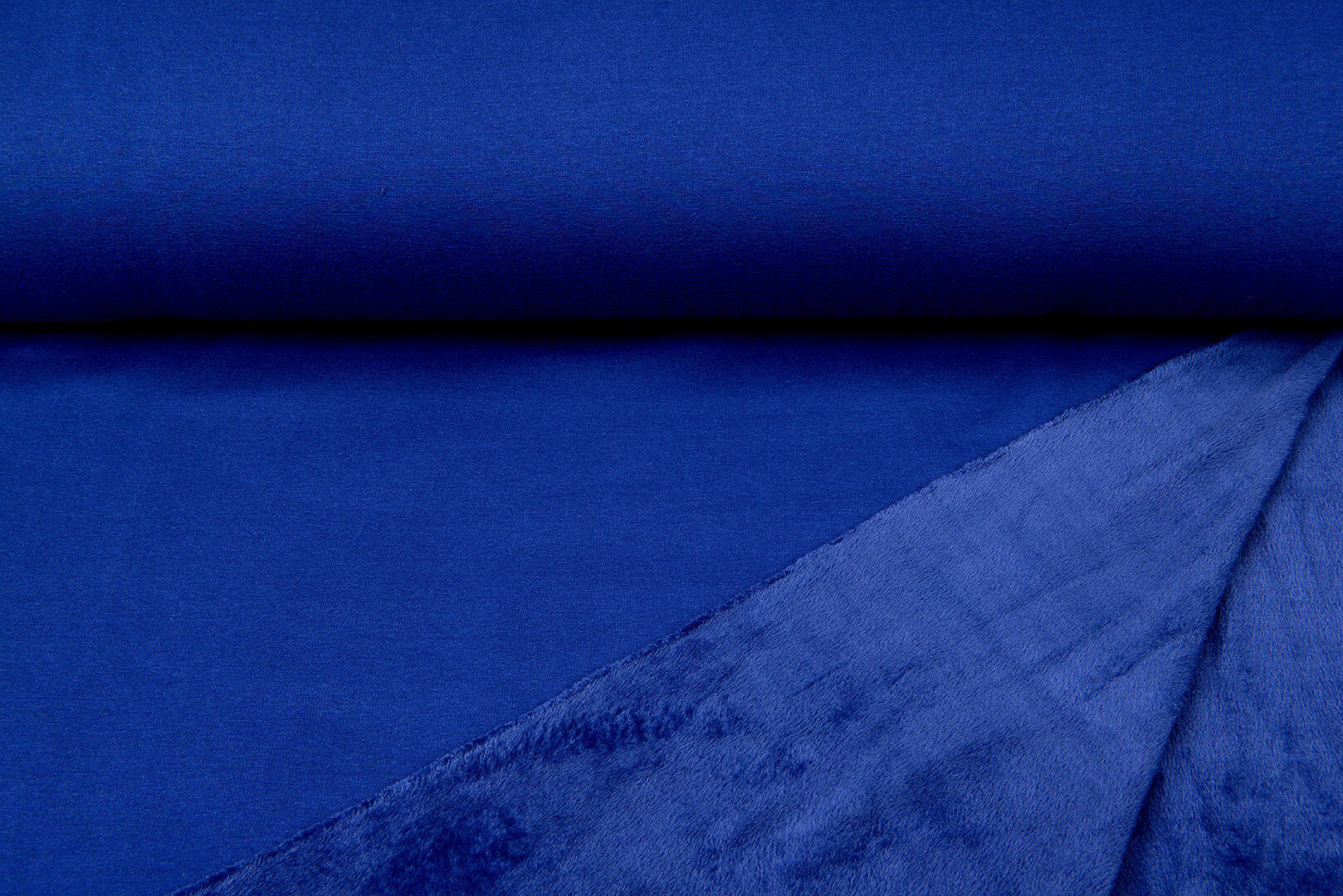 Alpenfleece kobaltblau-violett