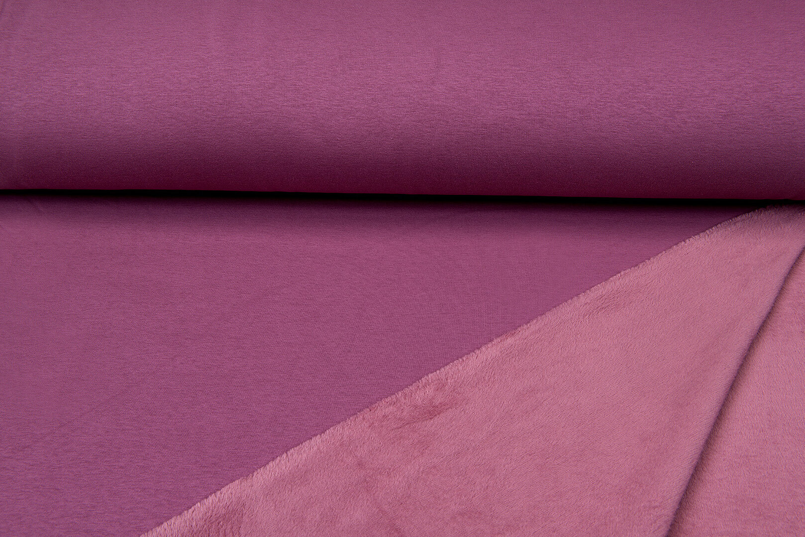 Alpenfleece donker pastelroze