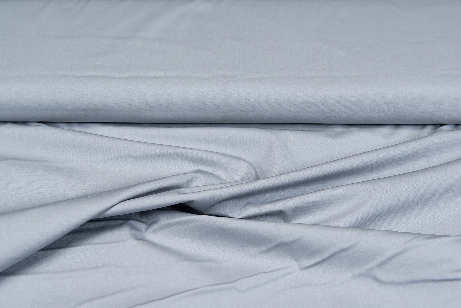 Katoen Poplin uni grijs