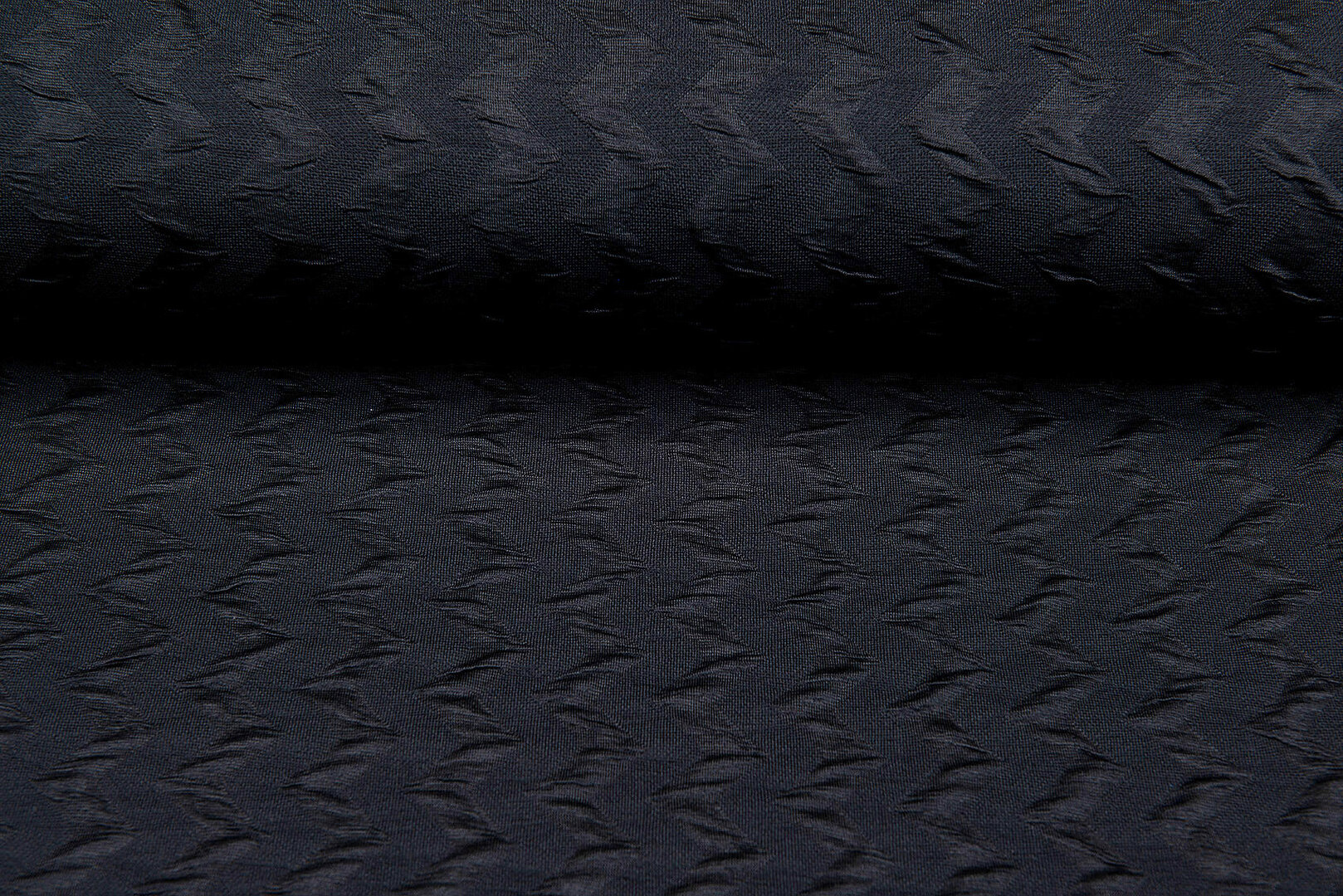 Gebreide Jacquard stof zigzag zwart