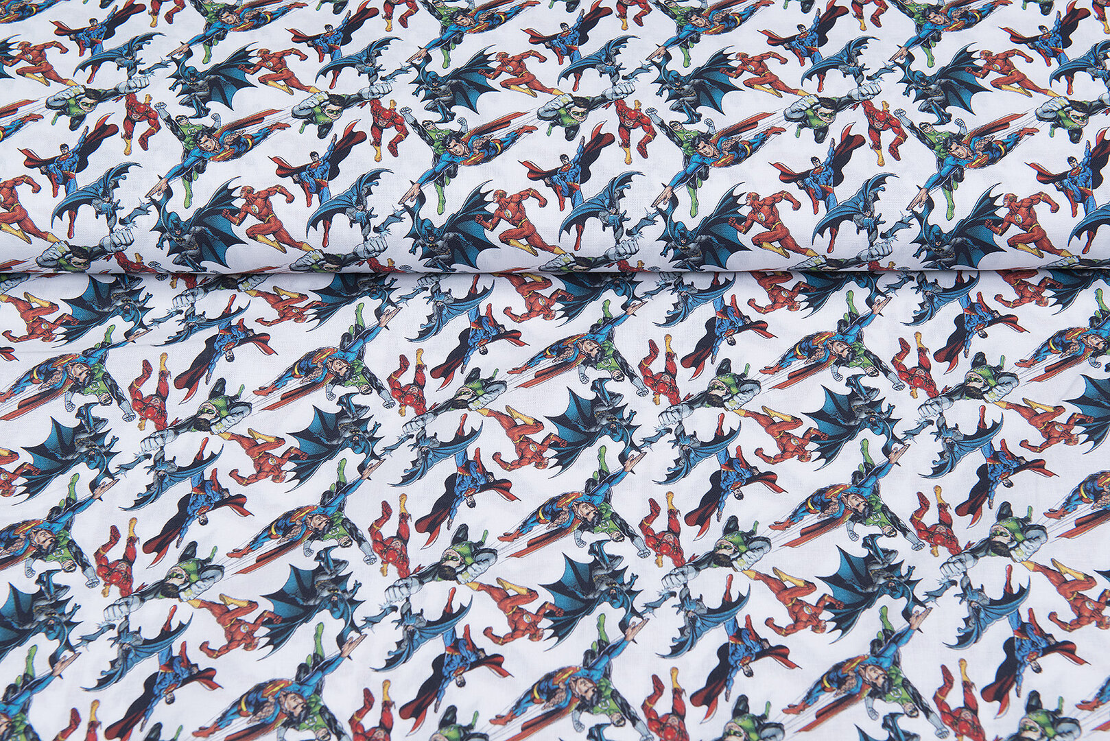 Lizenz Baumwoll Popeline Bedruckt Justice League