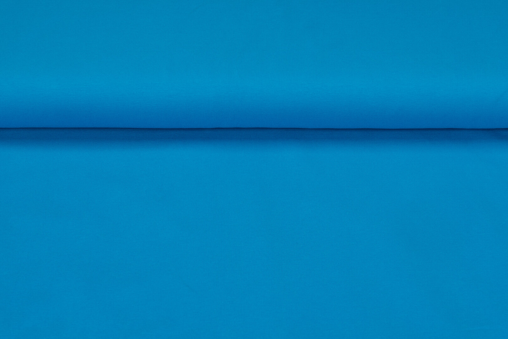 Katoenen Tricot uni turquoise