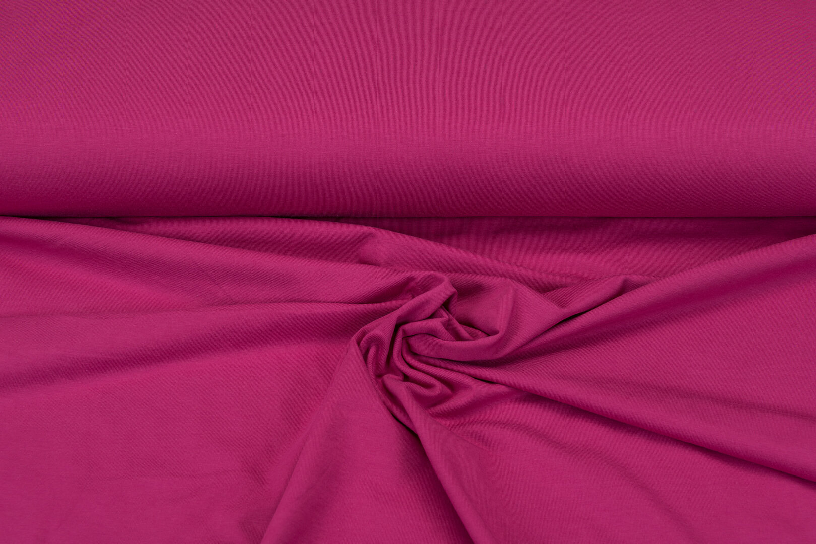 Katoenen Tricot uni donker cyclaam