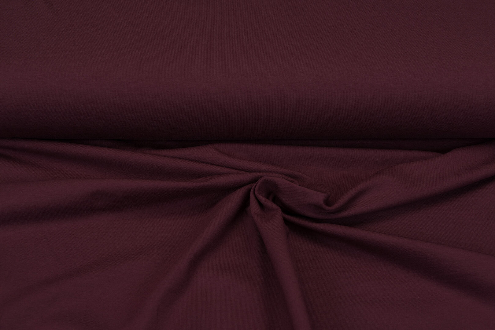 Katoenen Tricot uni bordeaux