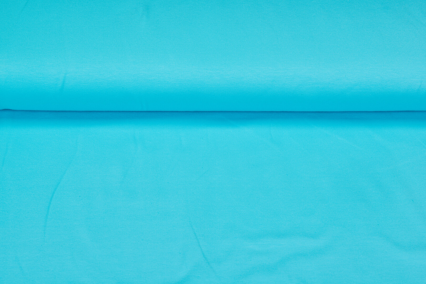 Katoenen Tricot uni licht aqua