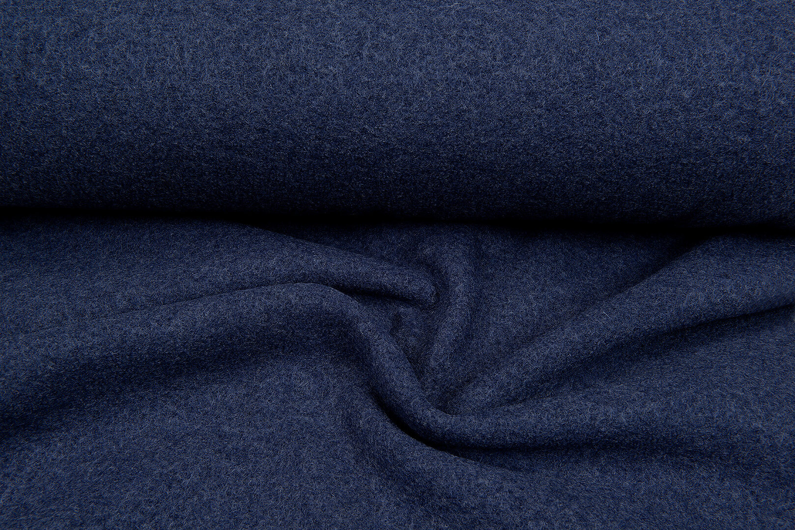 Walkloden blauw melange