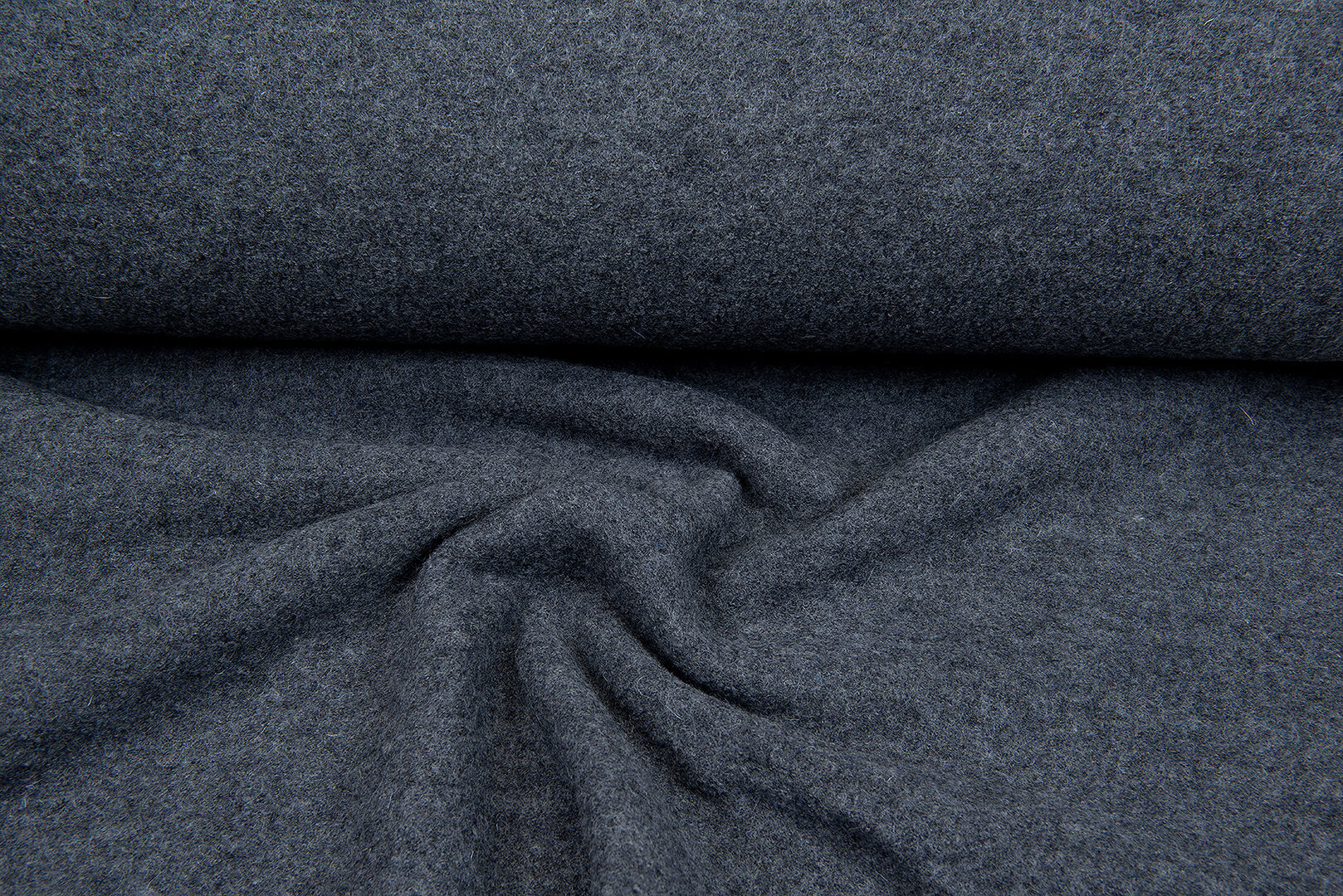 Walkloden dunkelgrau melange