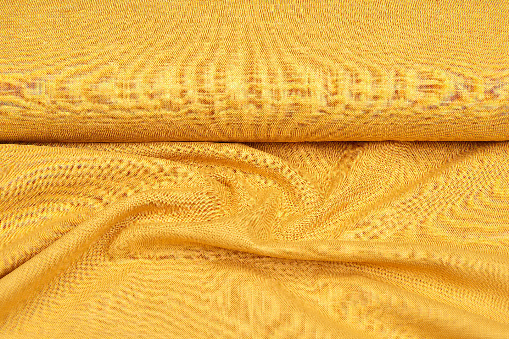 Viskose Leinen heavy ockergelb