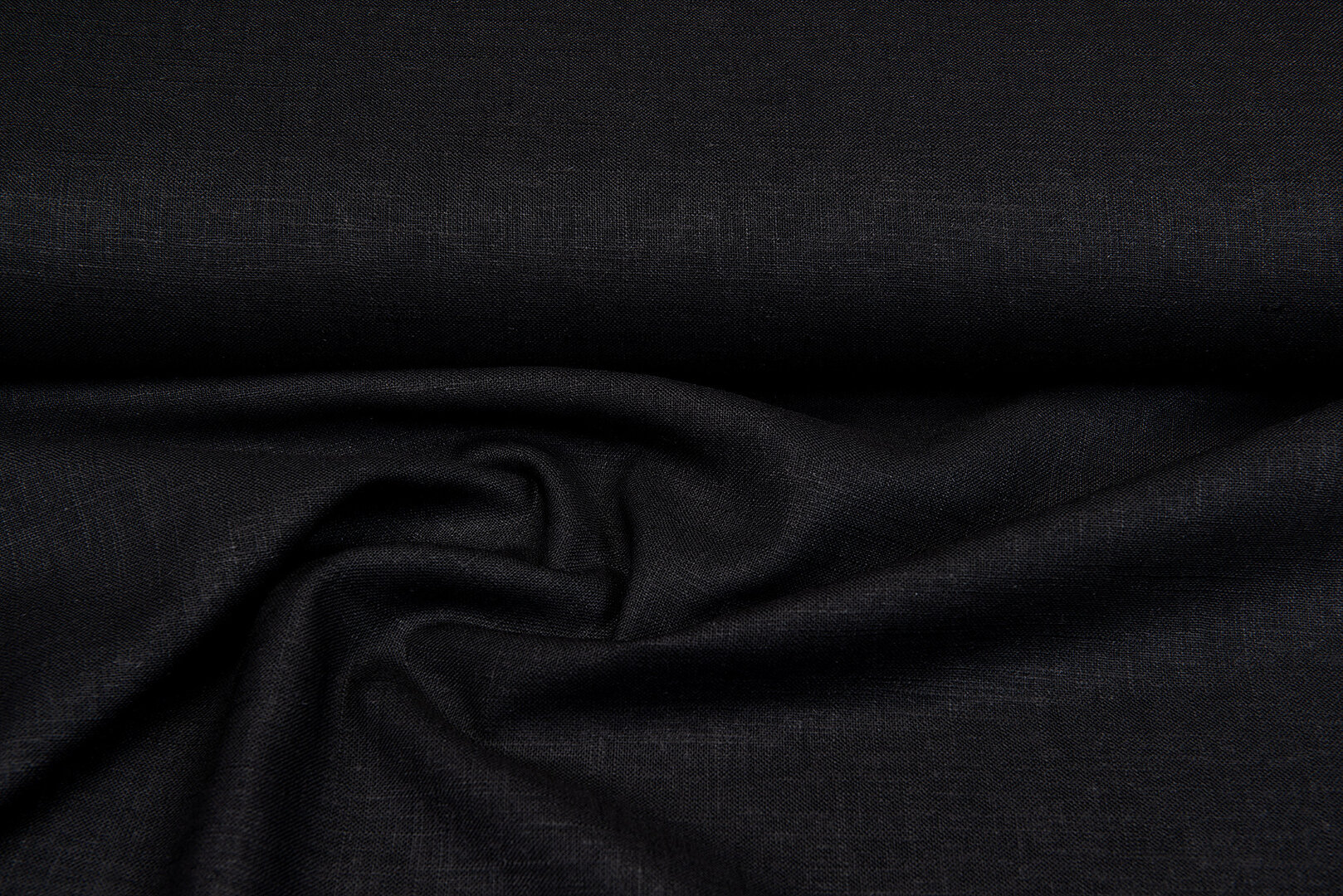 Viskose Leinen heavy schwarz