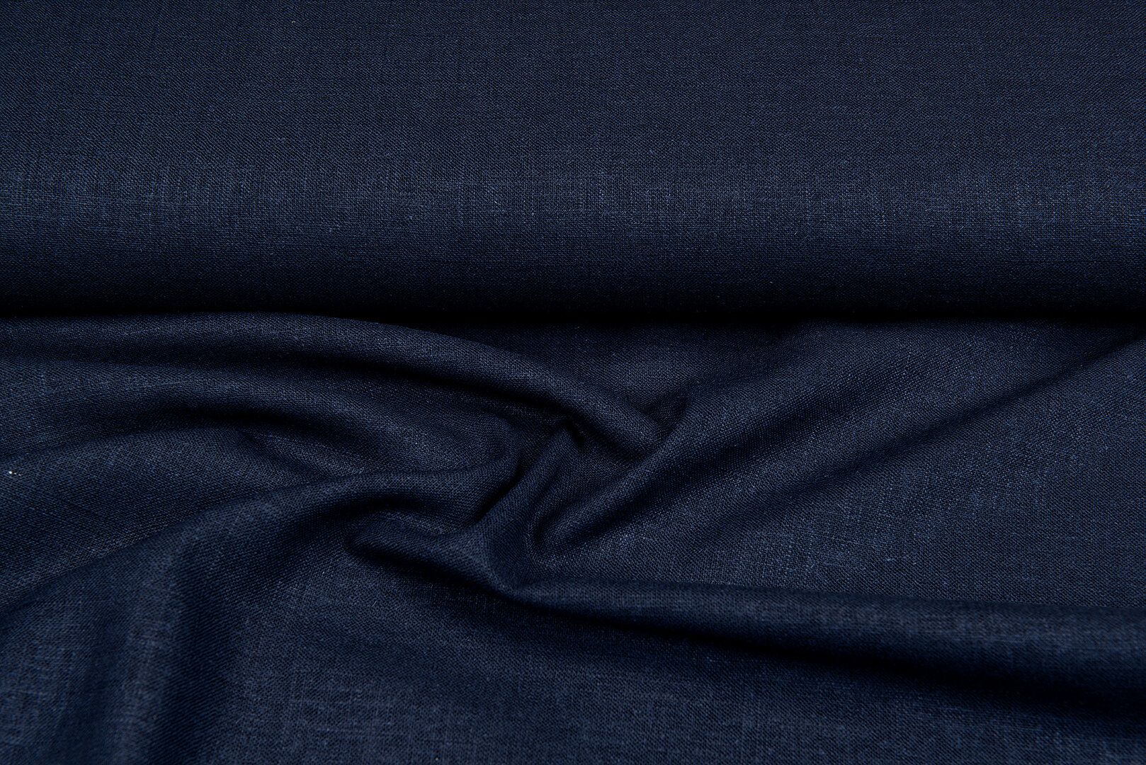 Viskose Leinen heavy dunkelblau