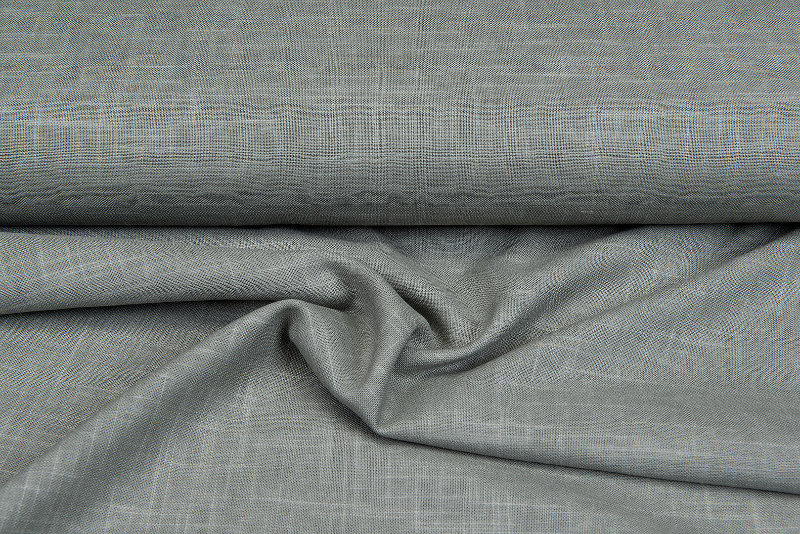 Viskose Leinen heavy armeegr&uuml;n