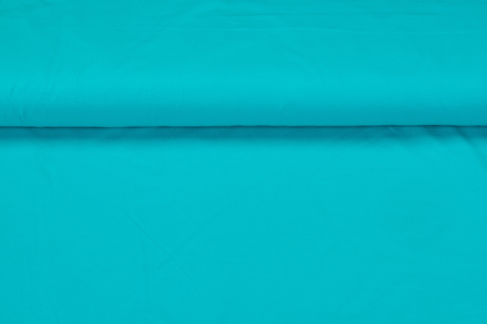 Katoenen Tricot uni aqua