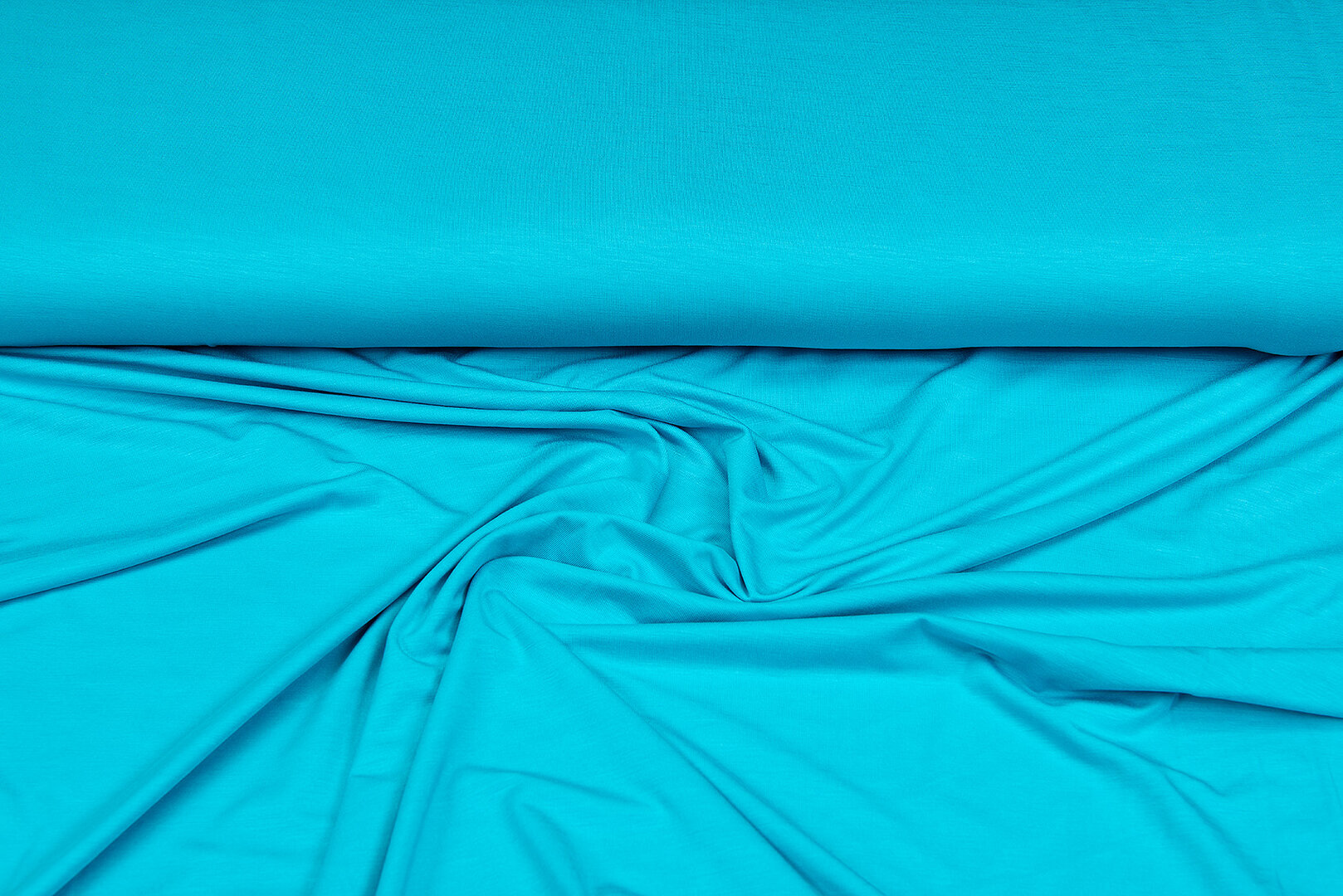 Bamboe Tricot uni licht petrol