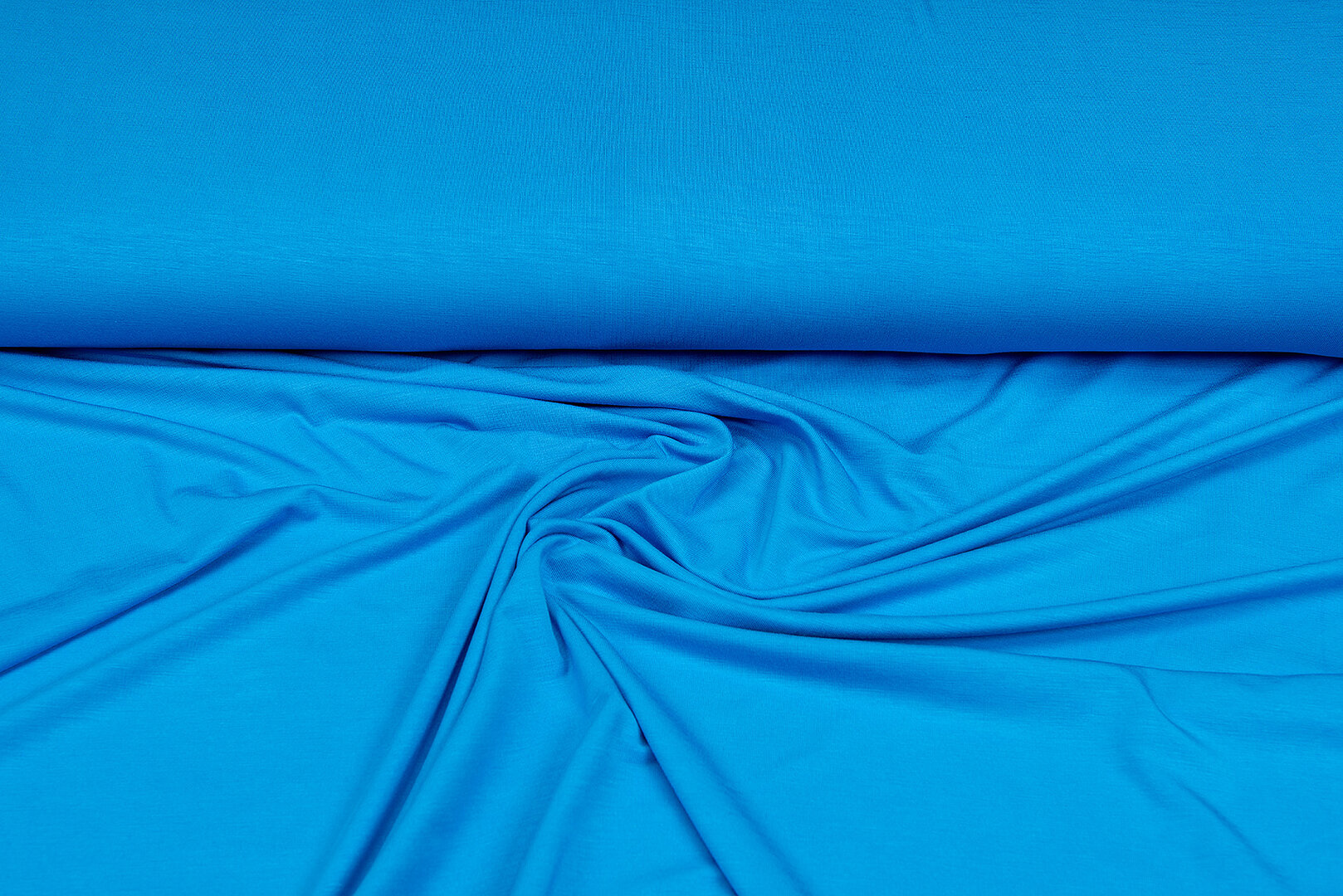 Bamboe Tricot uni aqua