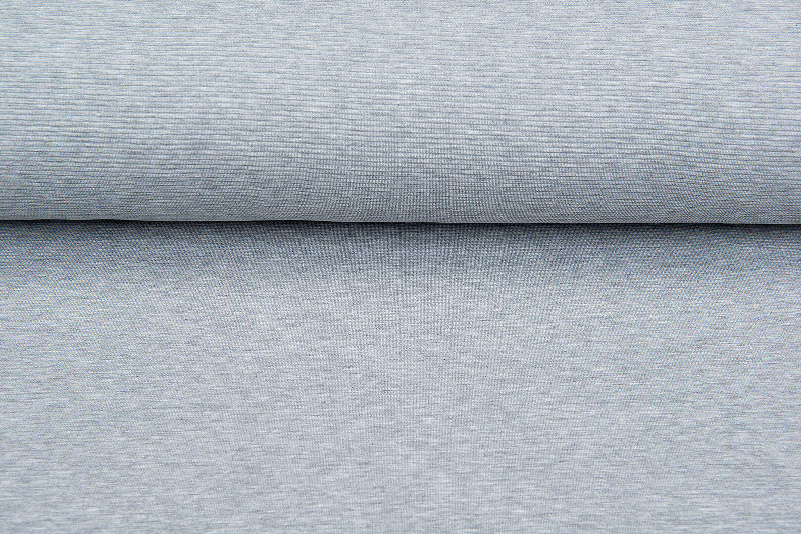 Ottoman Rib jersey lichtgrijs melange
