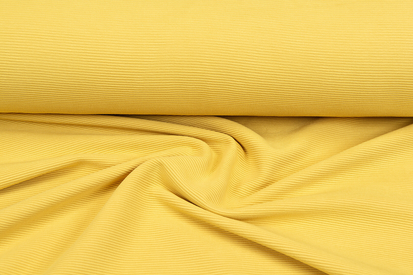 Ottoman Rib jersey geel