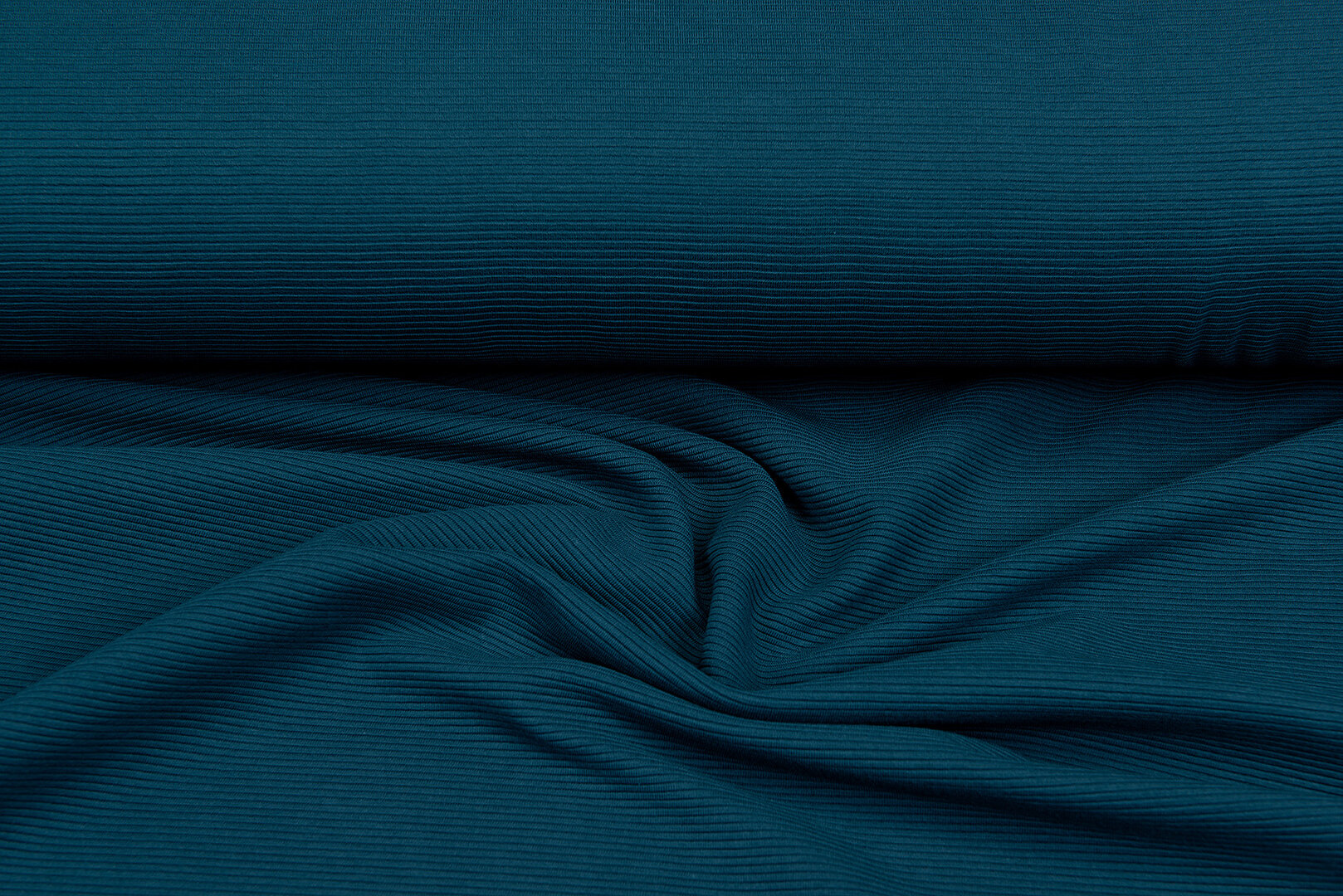 Ottoman Rib jersey donkergroen-petrol