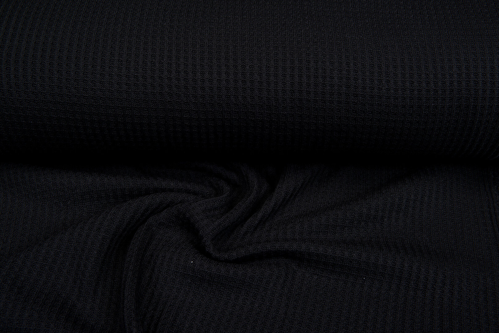 Gebreide wafel big knit zwart