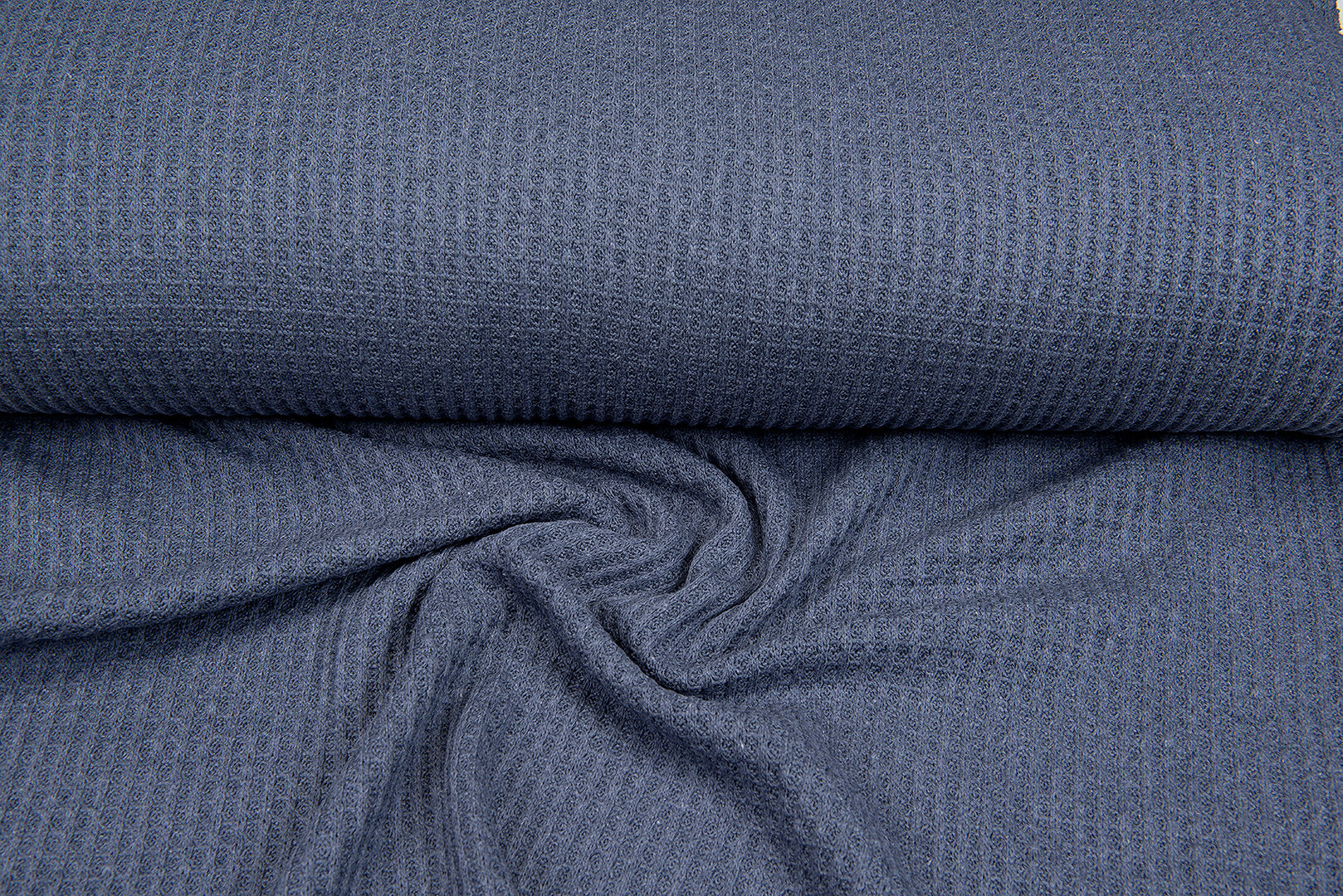 Gebreide wafel big knit blauw-grijs